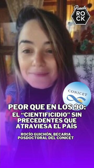 🎸En Ponele Rock charlamos con @rocioguichon sobre la situación actual del CONICET y afirma estar ante un cientificodio peor que en la década de los 90.

🎙️ Entrevista por @paseoane 

#ponelerock #conicet #política #argentina