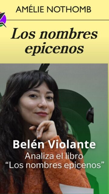 LOS NOMBRES EPICENOS | Belén Violante

📚 Hoy Belén Violante, en su columna de literatura, nos trajo el libro “Los nombres epicenos” de Amélie Nothomb, un cuento atrapante sobre amor, odio y venganza, además de compartirnos algunos fragmentos del mismo. 

🎧 Escuchá Salí de ahí 📻 de 🗓 lunes a viernes de 1️⃣4️⃣ a 1️⃣7️⃣ hs

📲 WhatsApp ➡️ 1️⃣1️⃣ 4️⃣0️⃣9️⃣4️⃣ 7️⃣1️⃣0️⃣0️⃣

💻 https://frecuenciazero.ar/