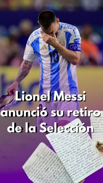 ⚽️ LIONEL MESSI COMUNICÓ SU RETIRO DE LA SELECCIÓN ARGENTINA

🎙️ Nicolás Castillo Abad nos cuenta todos los detalles en Circo Urbano.

#messi #leomessi̇ #seleccionargentina #graciascapitán