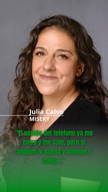 En Salí de Ahí hablamos con @julitacalvok quien interpreta a Annie Wilkes en @misery.laobra en el Teatro Metropolitan de jueves a domingo.

Aprovechamos la conversación para preguntarle acerca del episodio que se viralizó en redes de su compañero @juangilnavarro llamando la atención al público por el uso del celular durante la función.

#teatro #saludmental #Salideahi #actriz #celular