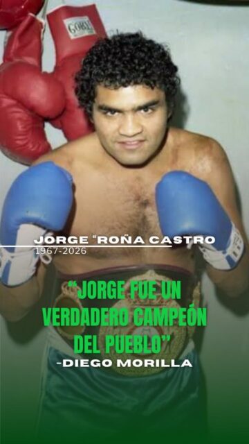 "Jorge fue un verdadero campeón del pueblo"

@morilladiego es periodista especializado en boxeo y autor del libro "100 años de boxeo argentino", y en Sali de Ahí, hablamos con él para recordar a Jorge "locomotora" Castro, ante la triste noticia de su fallecimiento. Entre varias cosas definió al boxeador como un ídolo popular "capaz de sacarse el dinero de su bolsillo para dárselo a los demás".

"Ahora vamos a dimensionar que el roña fue un verdadero campeón del pueblo", resaltó.

#adios #homenaje #boxeo #Salideahi #argentina