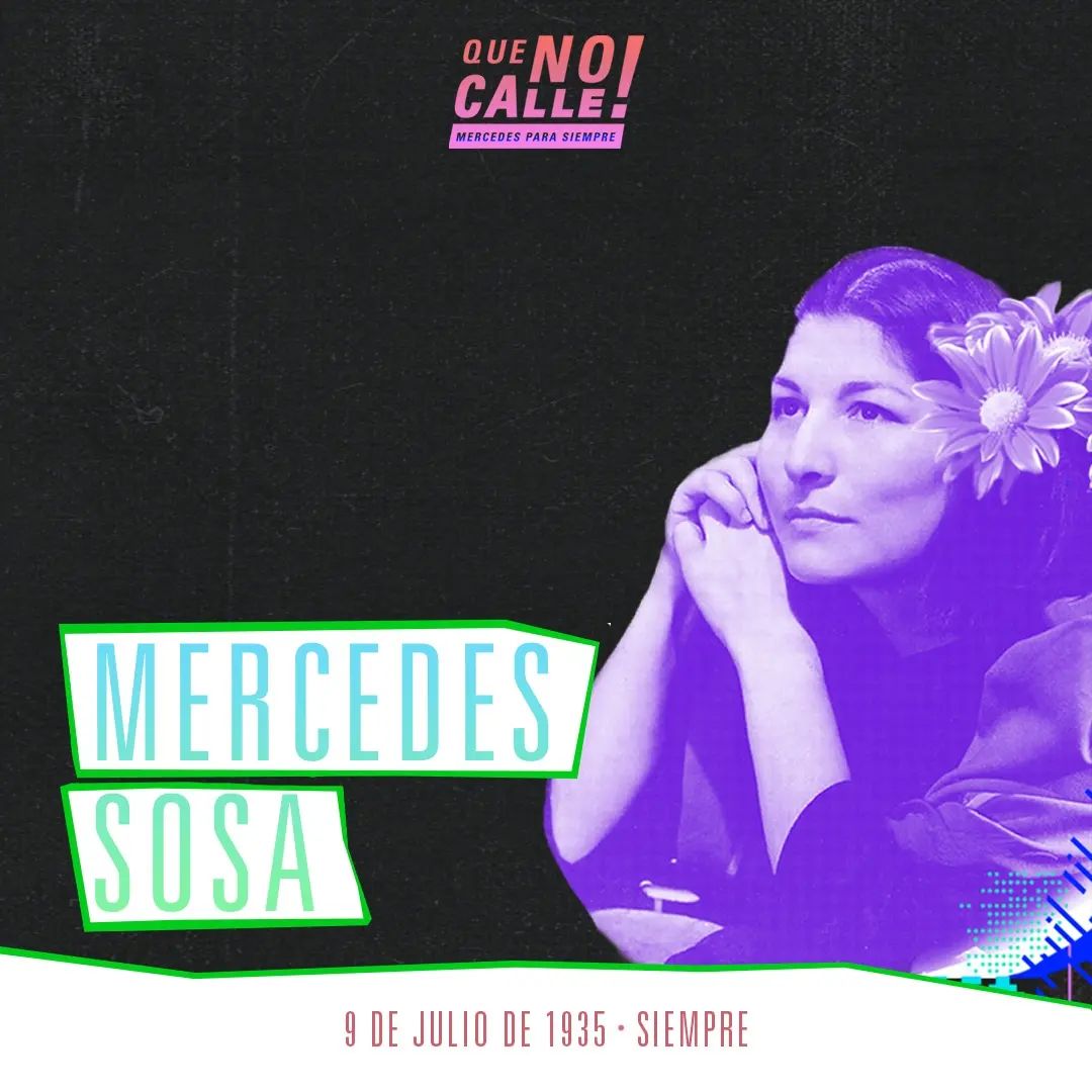 Festival cultural y solidario homenajeando a Mercedes Sosa