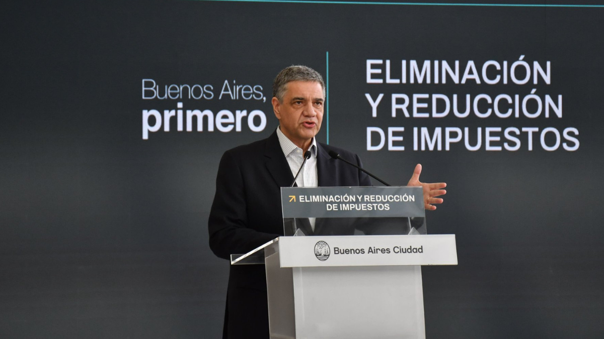 Jorge Macri elimina y reduce impuestos en Ciudad