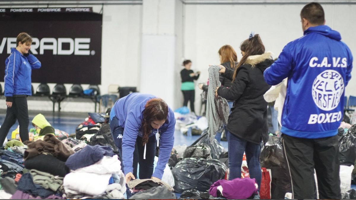 Vélez solidario por Bahía Blanca