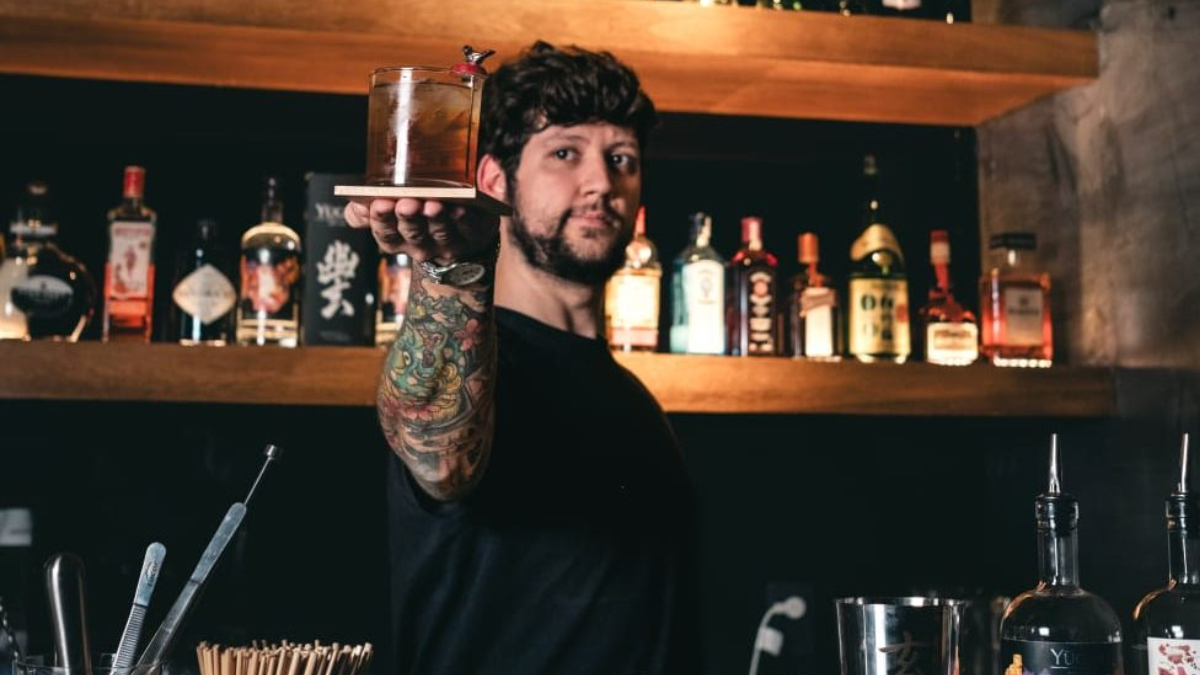 Tomás Fabián y el espíritu de Yūgen Gin en la final de coctelería